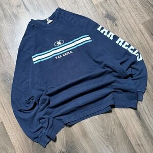 Vtg 2000s University of North Carolina College Football Long Sleeve NCAA USA XL